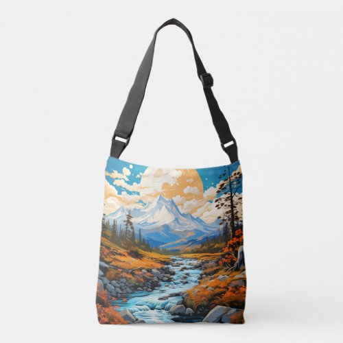 Outdoor Summer River Valley Crossbody Bag