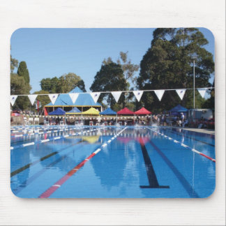 Outdoor Swimming Pool Mouse Pad