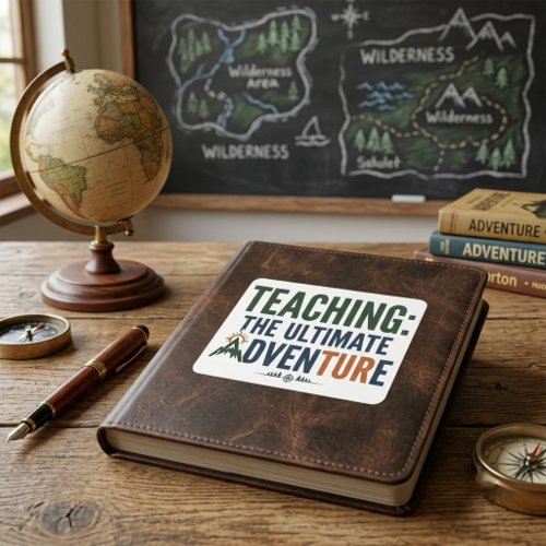 Outdoor Teacher Ultimate Adventure  Square Sticker