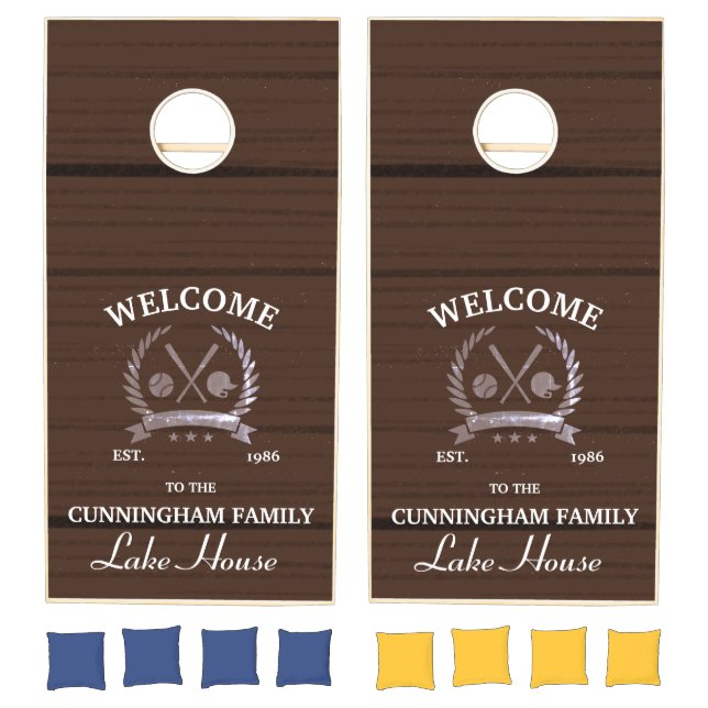 outdoor theme cornhole set (Set)