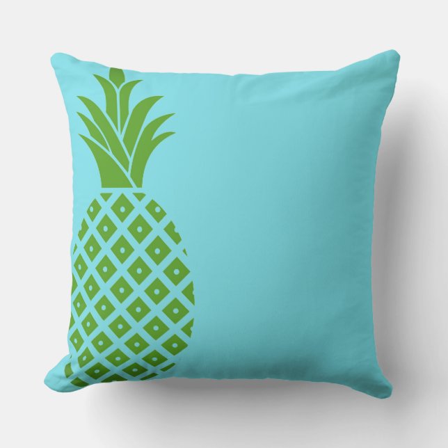 Outdoor Throw Pillow-Pineapple Pillow (Front)
