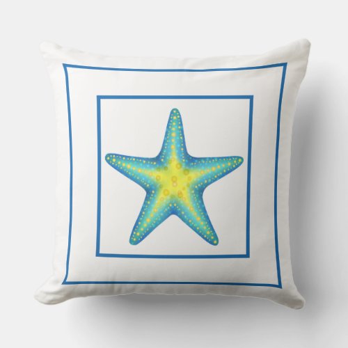 Outdoor Throw Pillow_Starfish 20 x 20 Outdoor Pillow