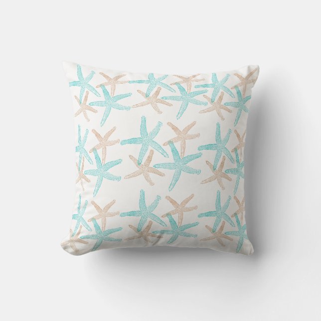 Outdoor Throw Pillow-Starfish Outdoor Pillow (Front)