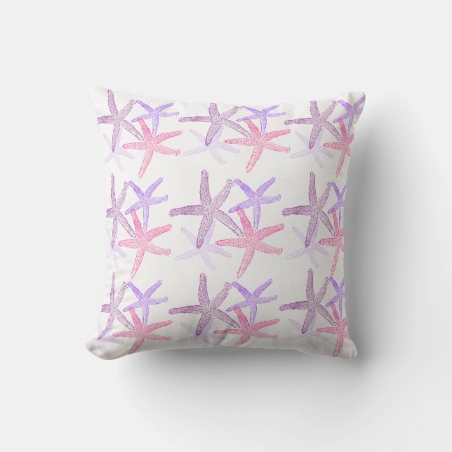 Outdoor Throw Pillow-Starfish Pillow (Front)