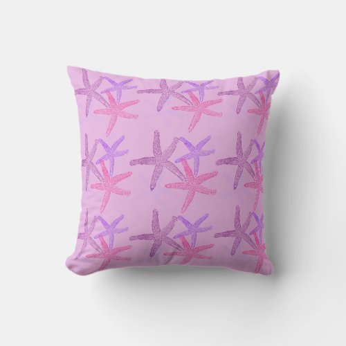 Outdoor Throw Pillow_Starfish Throw Pillow