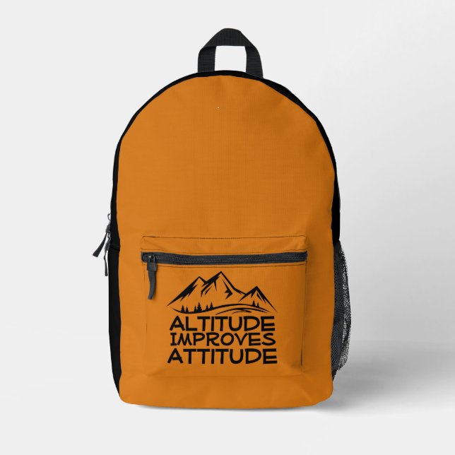 Outdoor Trail Adventure yellow black Backpack (Front)