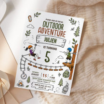 Outdoor Tree Top Adventure Birthday Party