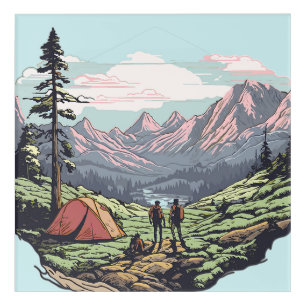 Outdoor unique, retro/vintage graphic acrylic print