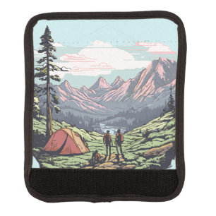 Outdoor unique, retro/vintage graphic luggage handle wrap