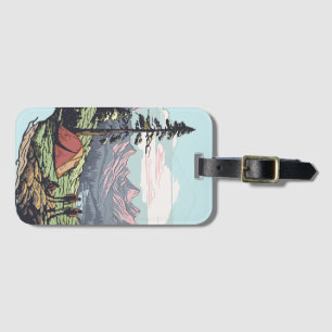 Outdoor unique, retro/vintage graphic luggage tag