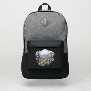 Outdoor unique, retro/vintage graphic port authority® backpack