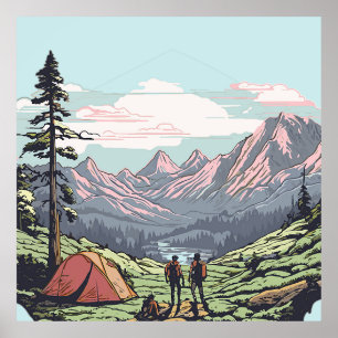 Outdoor unique, retro/vintage graphic poster