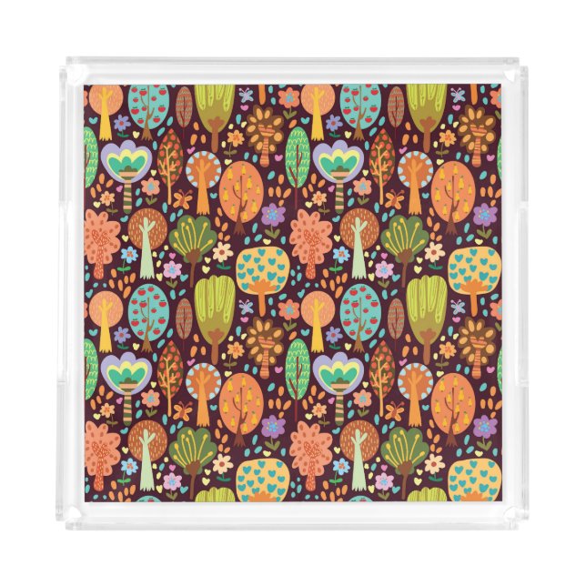 Outdoor Wallpaper Seamless Texture Acrylic Tray (Front)