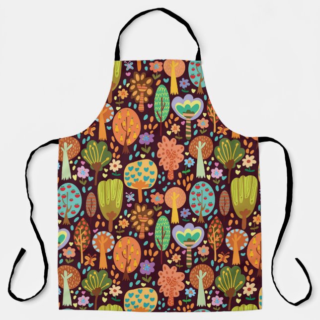 Outdoor Wallpaper Seamless Texture Apron (Front)