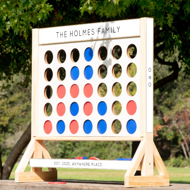 Outdoor wedding lawn game giant personalised fast four (Lawn)