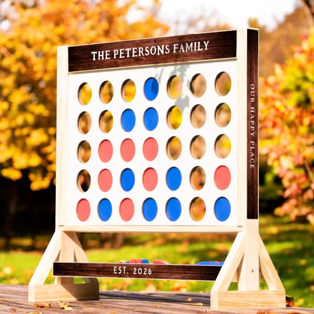 Outdoor Wedding Lawn Game Giant Personalized Fast Four (Creator Uploaded)