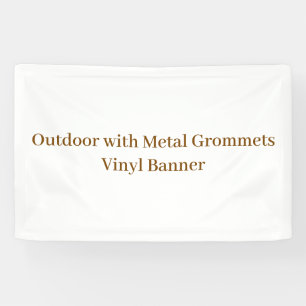 Outdoor with Metal Grommets 2.5' x 4' Vinyl Banner