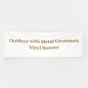 Outdoor with Metal Grommets 4' x 12' Vinyl Banner