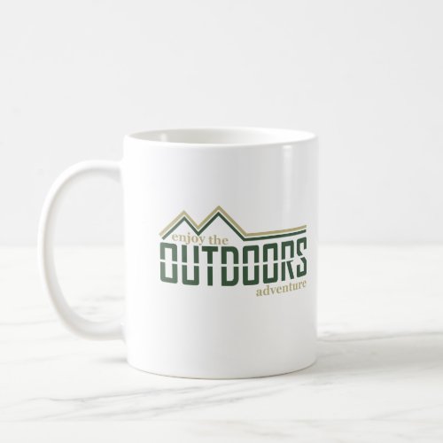 Outdoors adventure coffee mug