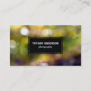 Outdoors Bokeh Business Card