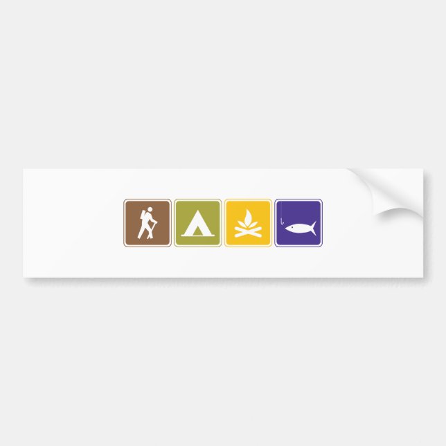 Outdoors Bumper Sticker (Front)