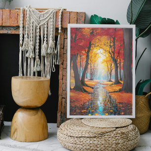 Outdoors Fall Scene Poster