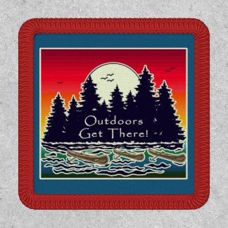 Outdoors Get There Canoes Patch