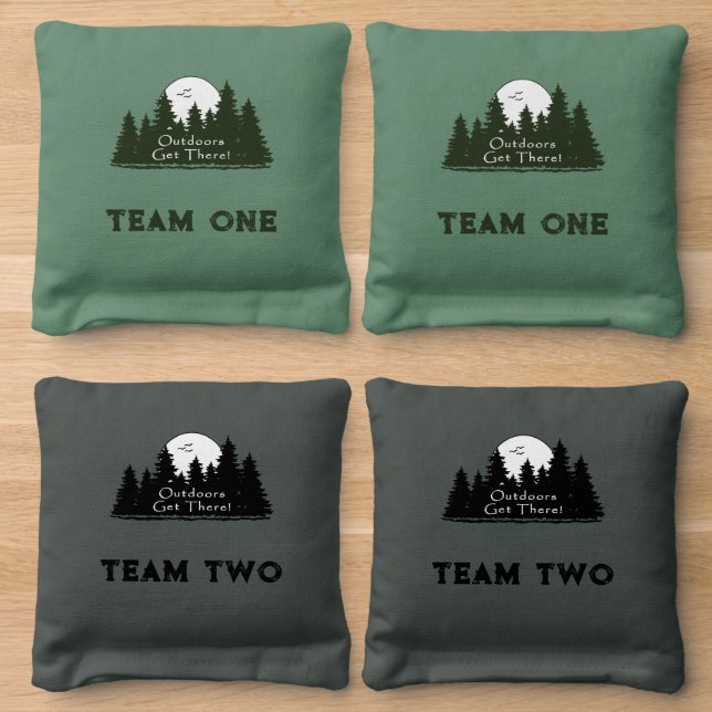 Outdoors Get There Cornhole Bags (Wood)