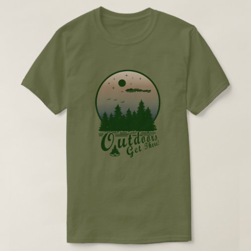 Outdoors Get There Green T_Shirt