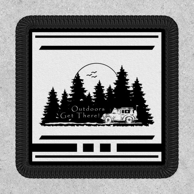 Outdoors Get There Off road Patch (Front)