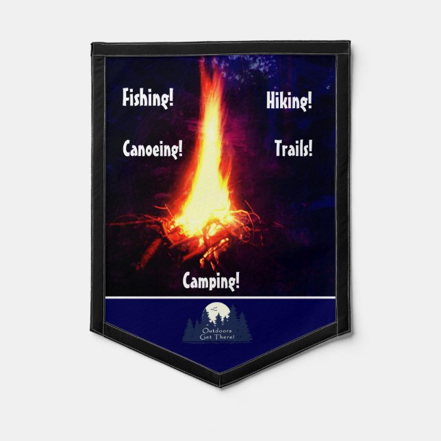 Outdoors Get There Pennant (Front)
