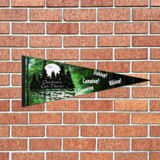 Outdoors Get There Pennant Flag