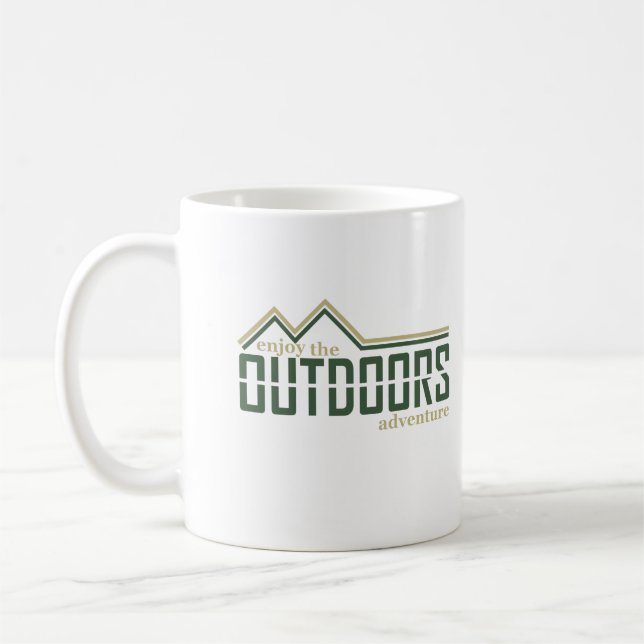 Outdoors hiker adventure coffee mug (Left)