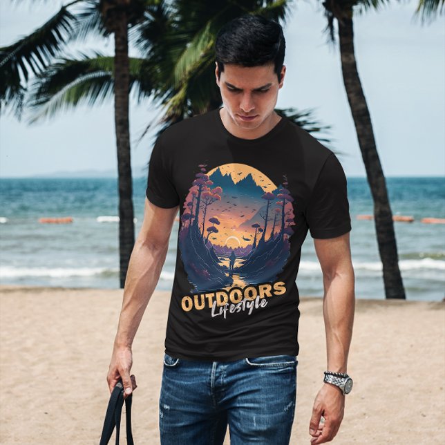 Outdoors Lifestyle | Forest Mountain Adventure  T-Shirt (outdoor lifestyle
)