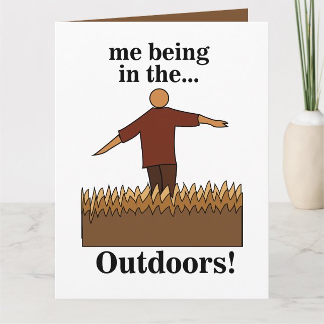 Outdoors Nature Fun Card (Front)