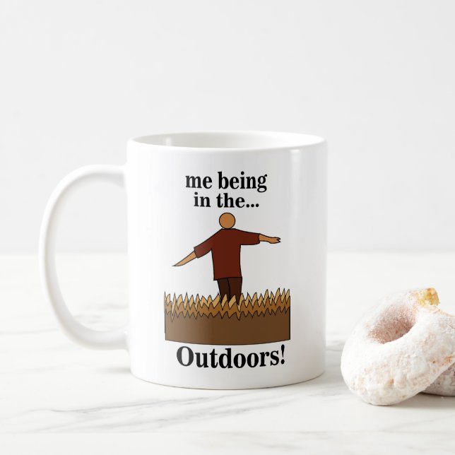 Outdoors Nature Fun Coffee Mug (With Donut)