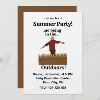Outdoors Nature Fun Summer Party Invitation