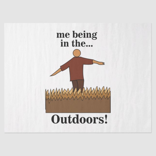 Outdoors Nature Fun Tissue Paper (Front)