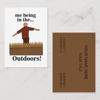 Outdoors Nature Fun Travel Business Card
