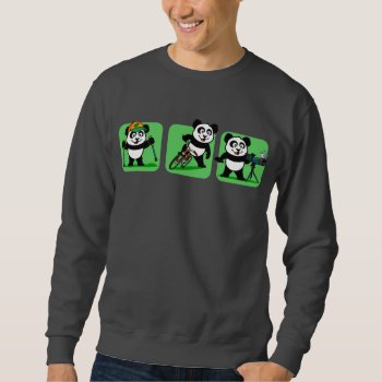 Outdoors Pandas Sweatshirt by cuteunion at Zazzle