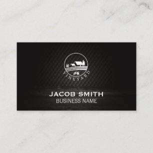 Outdoors Wine Wood Trim Vineyard Business Card