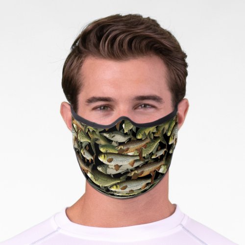 Outdoorsman Fishermans Fantasy Pattern Premium Face Mask