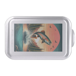 Outdoorsman trout nature cake pan
