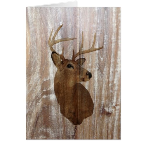 Outdoorsman Western Primitive barn wood deer