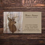 Outdoorsman Western Primitive barn wood deer Business Card