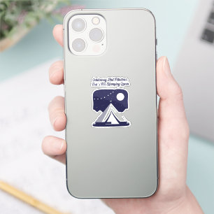 Outdoorsy and Fabulous Glamping Queen Design Sticker