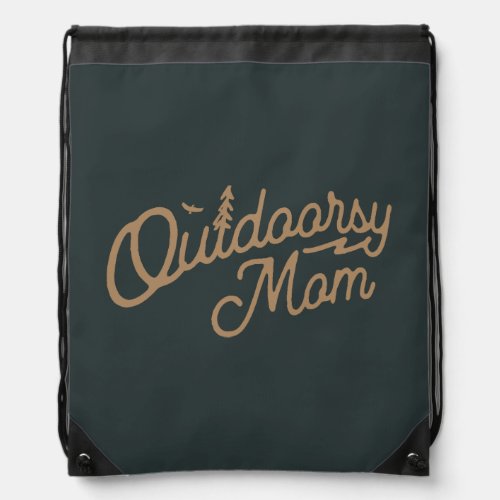 Outdoorsy Dad Outdoor Nature Loving  Drawstring Bag