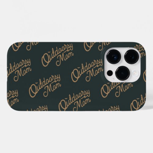 Outdoorsy Mom Outdoor Nature Loving  Case_Mate iPhone 14 Pro Case
