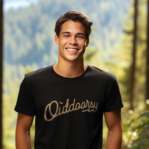 Outdoorsy Outdoors Hiking Camping Adventure Lover T_Shirt