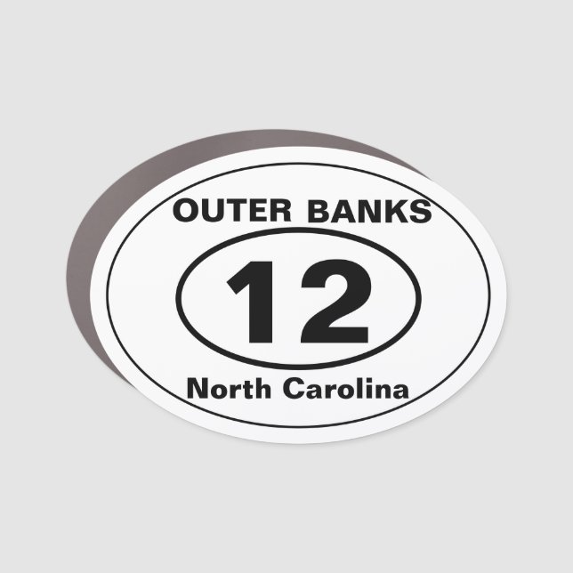 OUTER BANKS 12 CAR MAGNET (Front)